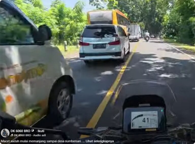 macet gilimanuk dari motor
